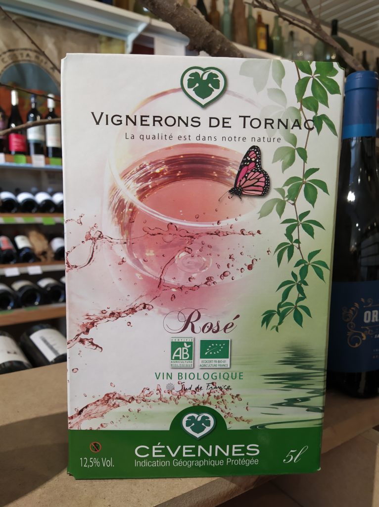 tornac cévennes vin rosé bib cave le petit grain